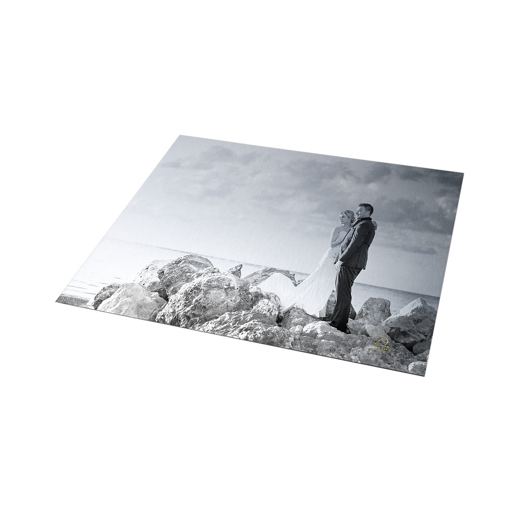 Clear Metal Prints Wedding Couple